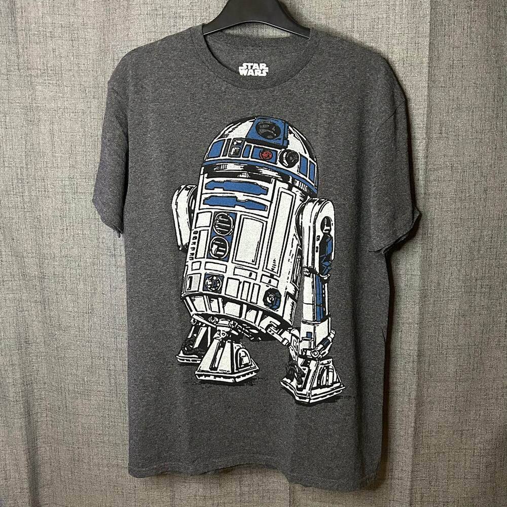 Star Wars R2D2 Classic Gray T-Shirt Men's Size Medium 2016